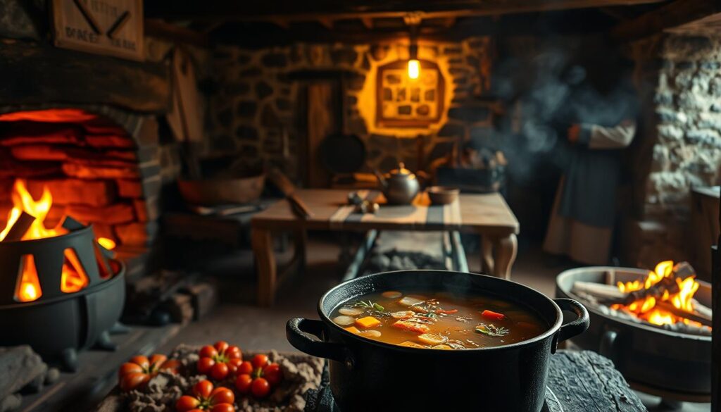 Teutonic chicken broth
