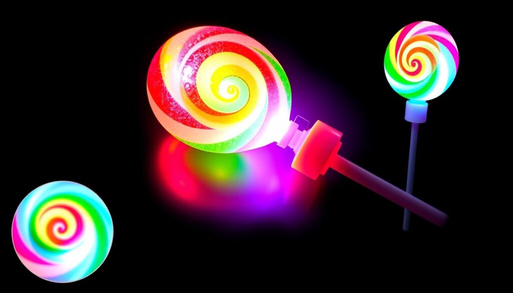 light up lollipop candy wand led